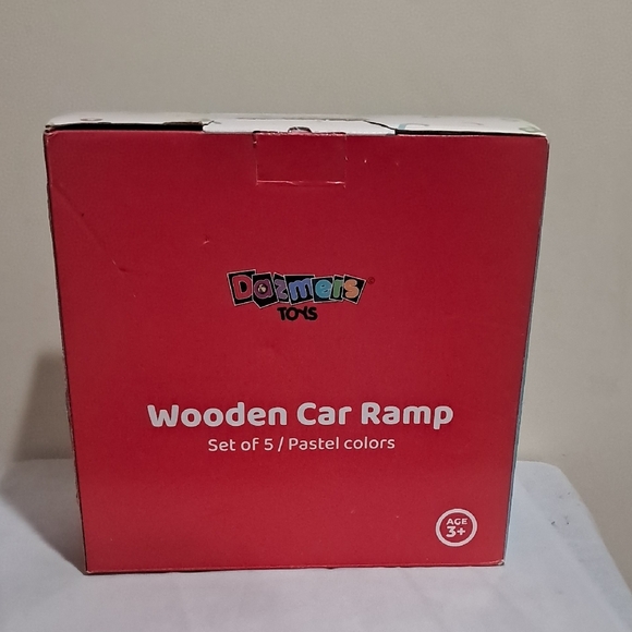 Colorful Wooden Ramp Racer Toy - Picture 5 of 12